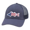 Simms USA Walleye Trucker Hat -Fishing Store 12577 418 usa walleye trucker dark moon s19 hires 1