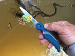 Cuda 3" Serrated Line And Net Knife -Fishing Store 18099 in use webv1 1