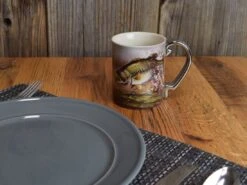Rivers Edge Ceramic 3D Mug 15oz -Fishing Store bass scene ceramic 3d mug 4
