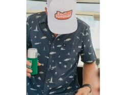 Badfish Cuttyhunk Short Sleeve Button Up Shirt 8 Badfish Cuttyhunk Short Sleeve Button Up Shirt -Fishing Store cuttyhunk lifestyle 2