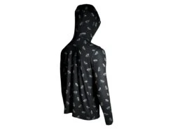 Googan Squad Hooded Long-Sleeve W/ Sleeve Print -Fishing Store googansquad tossedjighoodedl s black back 51 10 hoo 10010t
