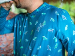 Googan Squad Hooded Long-Sleeve W/ Sleeve Print -Fishing Store googansquad tossedjighoodedl s blue lifestyle 51 10 hoo 10010l