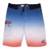 Hook & Tackle Tri-colored Boardshorts -Fishing Store hookandtackle tri color 4 way stretch boardshort red2
