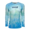 Hook & Tackle Scaly Long Sleeve Shirt -Fishing Store hookandtackle wicked dry cool fishing shirt aquamarine 5