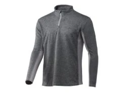 HUK Icon X Coldfront 1/4 Zip -Fishing Store huk overcastgreyheather iconxcoldfront1 4zip front 51 10 huk 10007g
