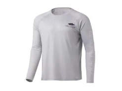 HUK Sunset Bass Pursuit Long Sleeve Shirt -Fishing Store huk sunsetbasspursuitls oyster front 51 10 huk 10003 resized