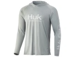 HUK Vented Pursuit Hoodie 8 HUK Vented Pursuit Hoodie -Fishing Store huk ventedpursuithoodie overcastgrey front 51 99 huk 10004