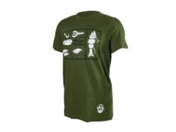 Karl's Bait Box T-shirt 8 Karl's Bait Box T-shirt -Fishing Store karls olive baitboxtshirt angled 50 01 krl 10008