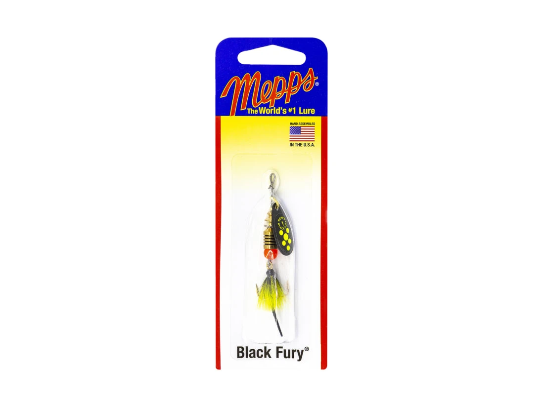 Mepps Dressed Black Fury Spinnerbait 3 Mepps Dressed Black Fury Spinnerbait