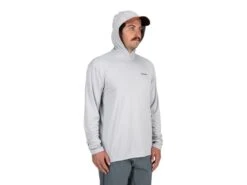 Simms Tech Hoody 8 Simms Tech Hoody -Fishing Store simms flamesterling troutlogo techhoody angledmodel 51 10 sim 10013t