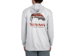 Simms Tech Hoody 9 Simms Tech Hoody -Fishing Store simms flamesterling troutlogo techhoody backmodelhooddown 51 10 sim 10013t