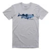 Simms Striper Bay Fill T-Shirt -Fishing Store simms striperbaytshirt greyheather front 50 01 sim 10001g 1